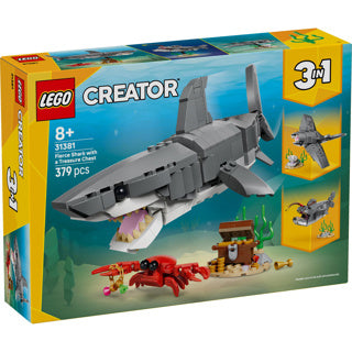 Lego woeste haai met schatkist constructiespeelgoed (31381)