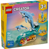 Lego ® creator 3in1 zeedieren: prachtige dolfijnen - bouw om tot een zeepaardje of krab - 31385