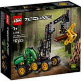 Lego ® technic john deere 1470h houtoogstmachine - werkende klauw en boomstam - modelbouwspeelgoed - 42218 - afbeelding 1