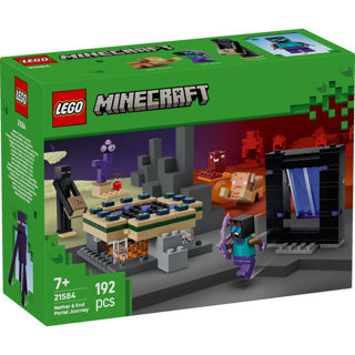 Lego minecraft - reis naar de nether en het end-portaal constructiespeelgoed (21584)
