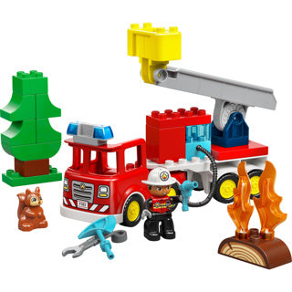 Lego duplo 10473 brandweertruck met slang en brandweerman