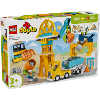 Lego duplo 10476 3-in-1 bouwplaats en voertuigen