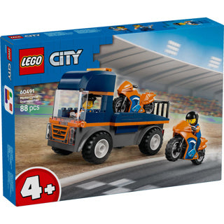 Lego city 60491 transportwagen voor motoren