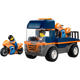 Lego city 60491 transportwagen voor motoren