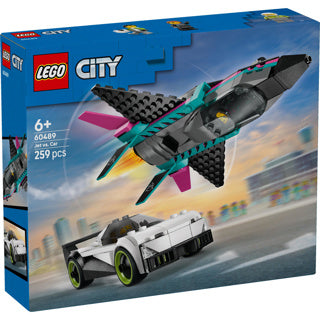 Lego city great vehicles - 60489 - straalvliegtuig vs. sportauto