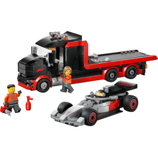 Lego city 60493 f1 displaytruck met audi f1 racewage