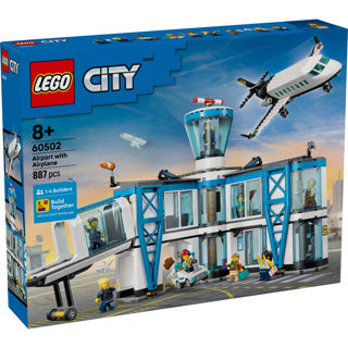 Lego city - luchthaven met vliegtuig constructiespeelgoed (60502)