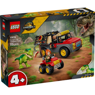 Lego jurassic world jonge t. rex transporttruck dino speelgoed voor kinderen vanaf 4 jaar 77978