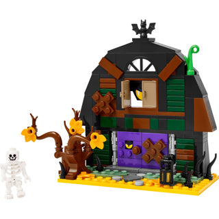 Lego iconic - halloweenschuur constructiespeelgoed (40721)