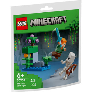 Lego minecraft - duel bij de weelderige grot constructiespeelgoed (30705)