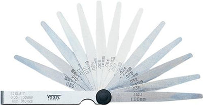 Vogel voelermaatset 0.05-1.00mm inch 13-delig
