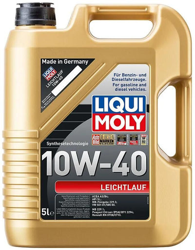 Liqui moly motoröl leichtlauf easy-running 10w-40 5 ltr lm