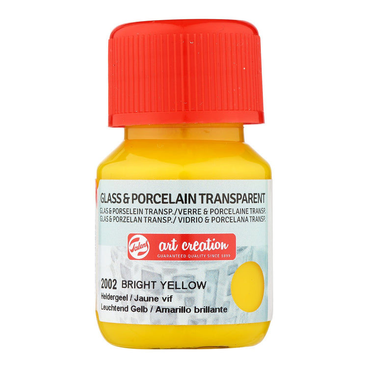Talens art creation • glas porselein transparant 30ml heldergeel