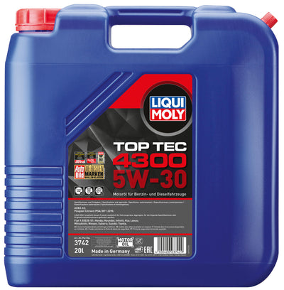 Liqui moly motoröl top tec 4300 top tec 4300 20l 5w-30