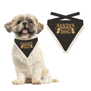 Plenty gifts Kerst bandana santa's favourite dog zwart - afbeelding 2