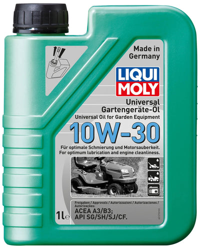 Liqui moly motoröl universal gartengeräte-öl turfmaeheroel 10w-30 1 ltr.