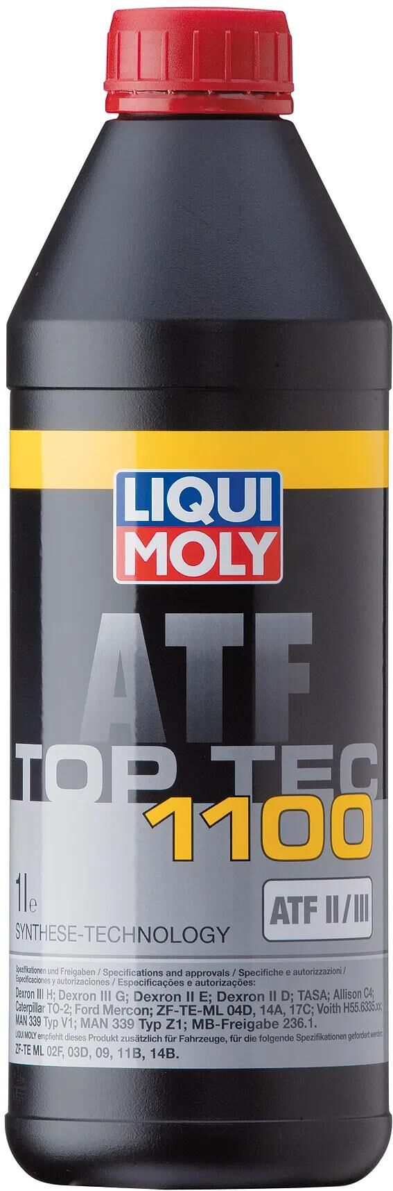 Liqui moly hydraulische olie top tec atf 1100 getr-oel toptec atf1100 plastic bottle 1l