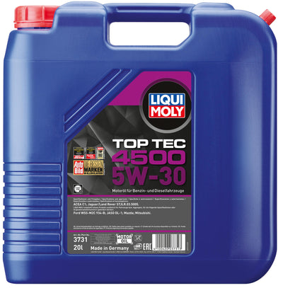 Liqui moly motoröl top tec 4500 oil toptec4500 5w-30 20l