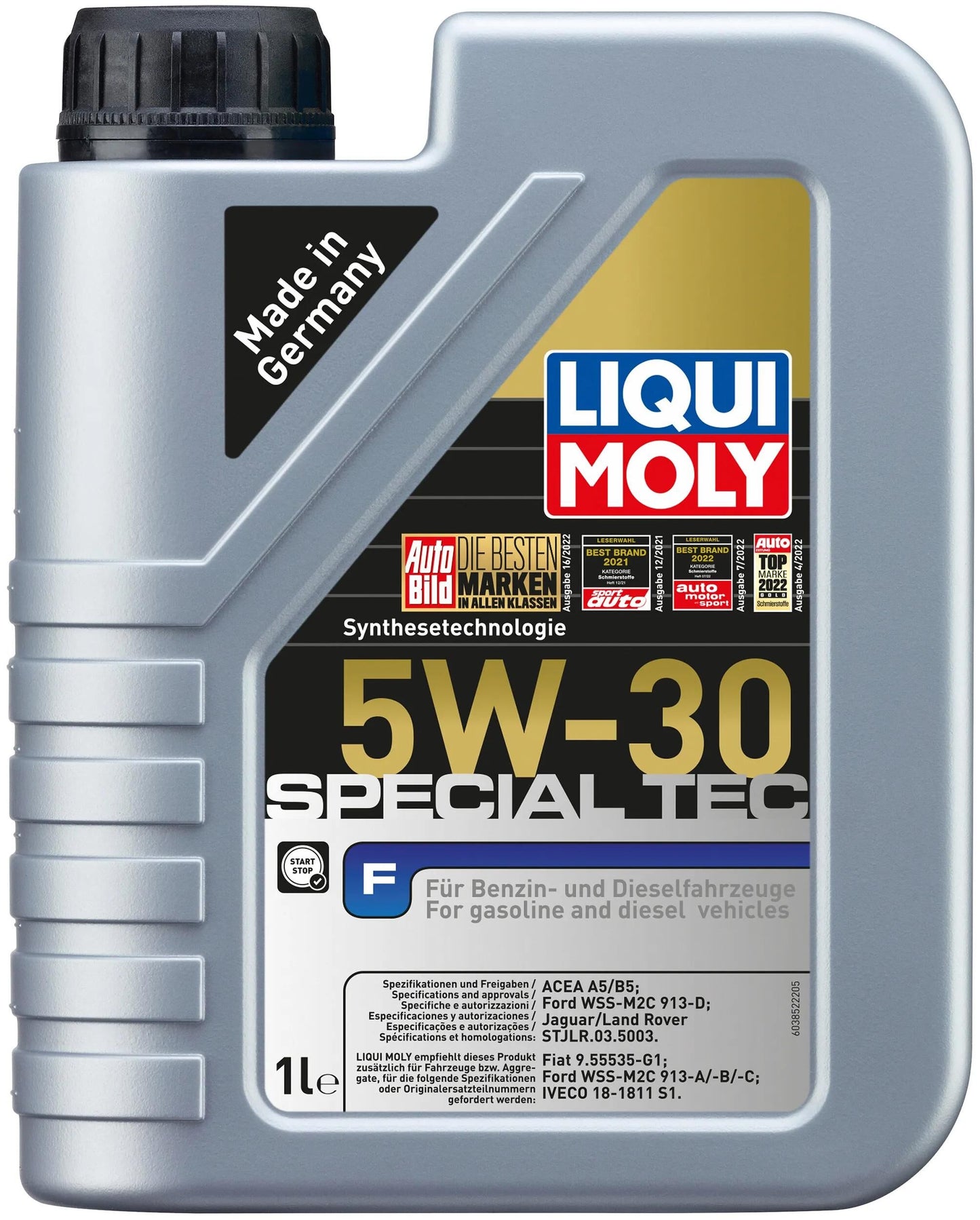 Liqui moly motoröl special tec f special tec f 5w-30 1l motoroil