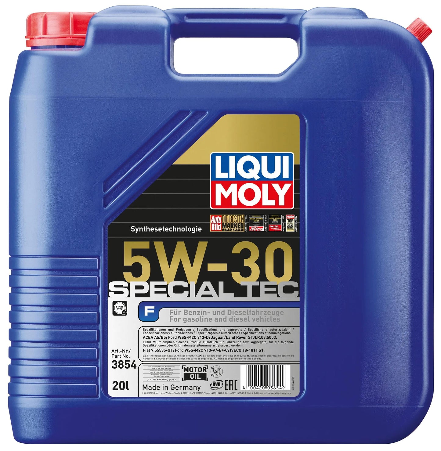 Liqui moly motorolie special tec f special tec f 5w-30 20l motoroil