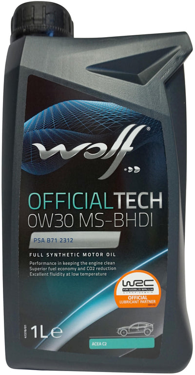 Wolf motoröl officialtech ms-bhdi motoroil 0w30 1l off.tech ms-bhdi
