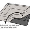 Bia bed rib hoes hondenmand grijs