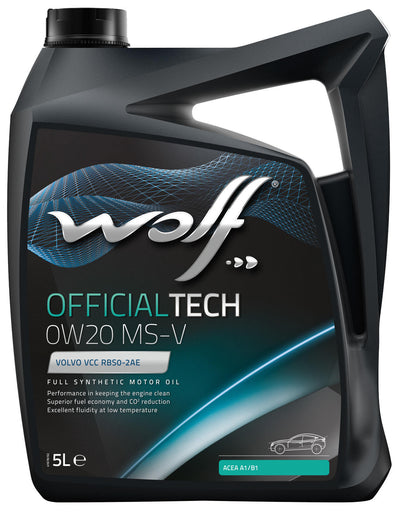 Wolf motoröl officialtech ms-v motoroil 0w20 5l off.tech ms-v
