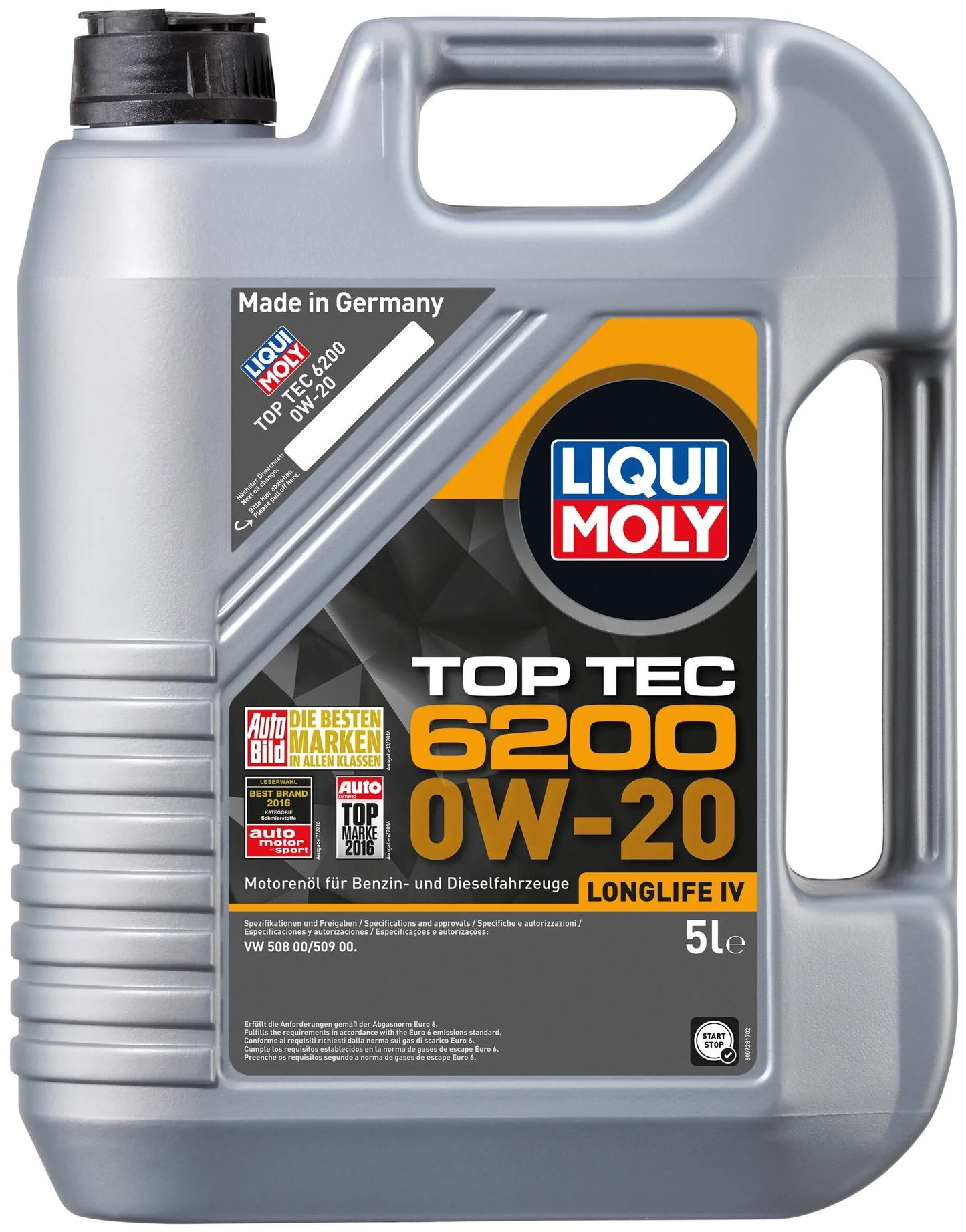Liqui moly motorolie top tec 6200 oel top tec 6200 0w-20 5l