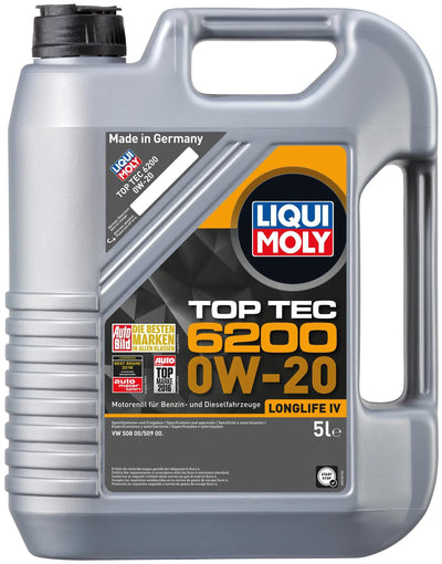 Liqui moly motorolie top tec 6200 oel top tec 6200 0w-20 5l