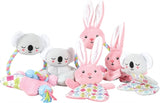 Zolux Puppy tiny pluche konijn roze - afbeelding 4