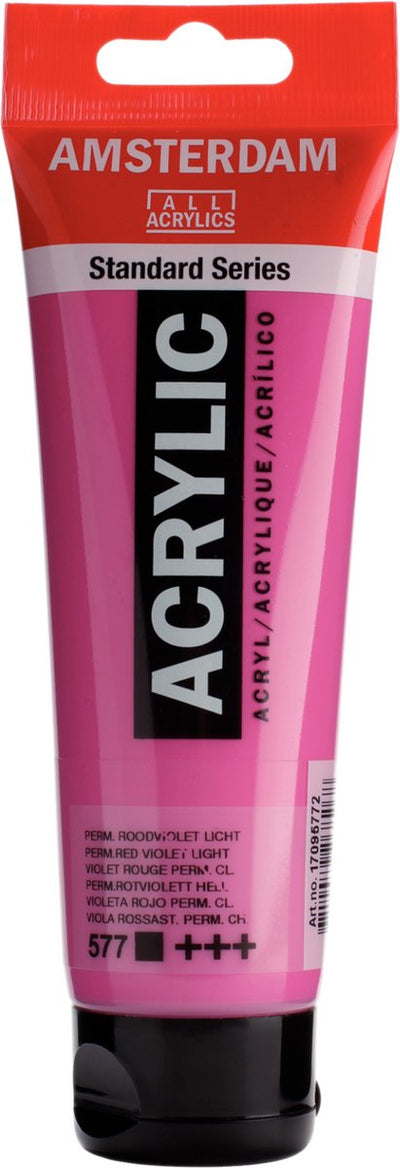 Amsterdam standard series acrylverf tube 120 ml permanentroodviolet licht 577