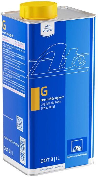 Ate remvloeistof g brake fluid dot3 b 1l paints blue