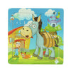Houten puzzel dier, 16st.