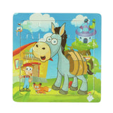 Houten puzzel dier, 16st. - afbeelding 3