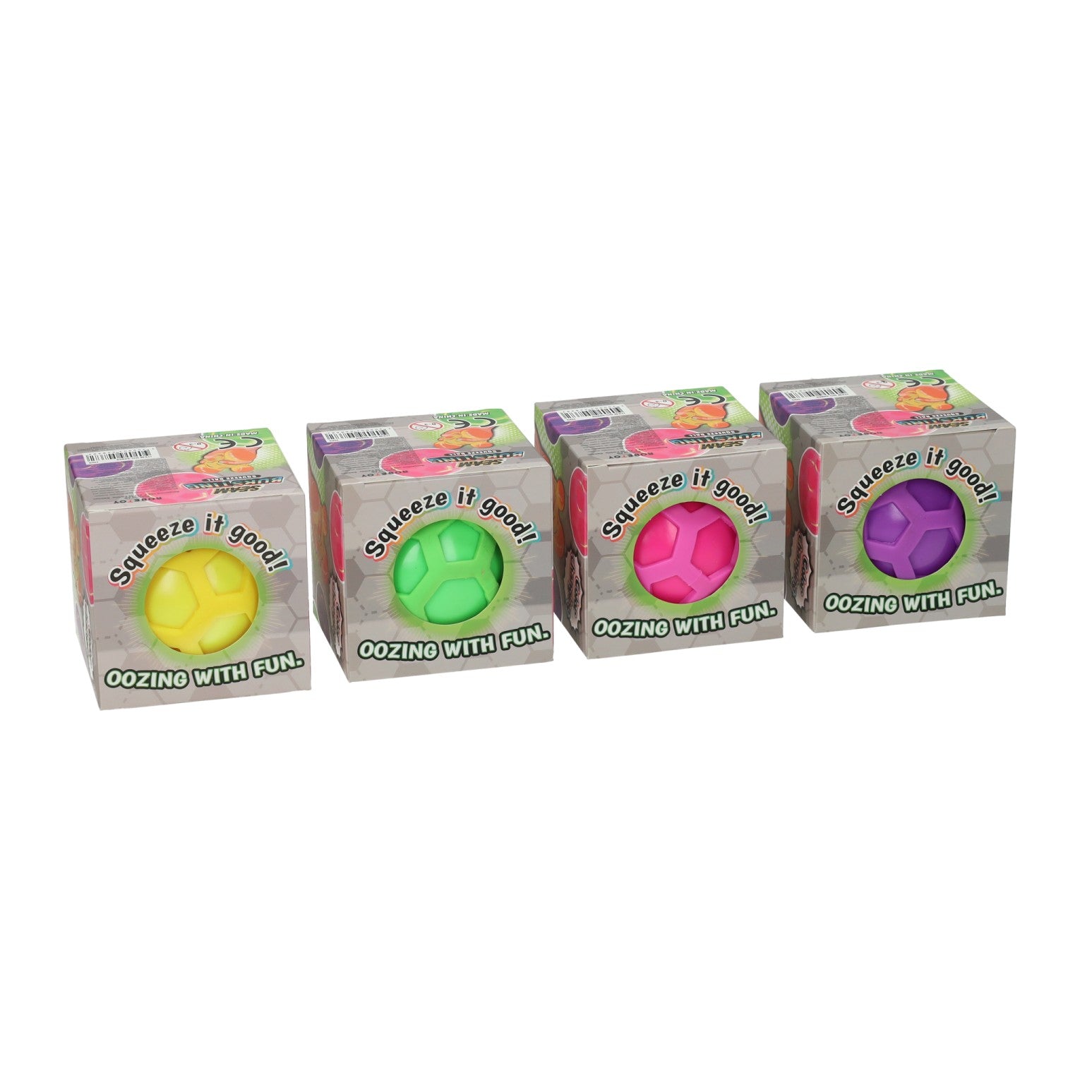 Squeeze bal in doosje