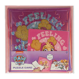 Paw patrol legpuzzel kaart roze kaart en envelop - afbeelding 1