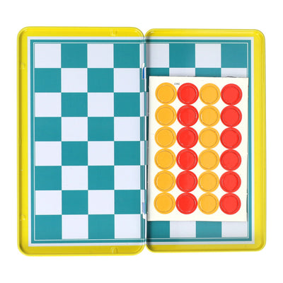 Intro magnetische reisspel in blik schaken dammen