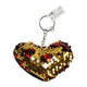 Sleutelhanger hart met pailletten