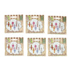 Houten horloge bloem