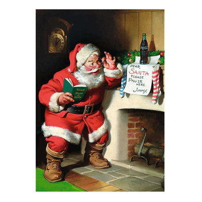 Kerstpuzzel coca cola open haard - 1000st.