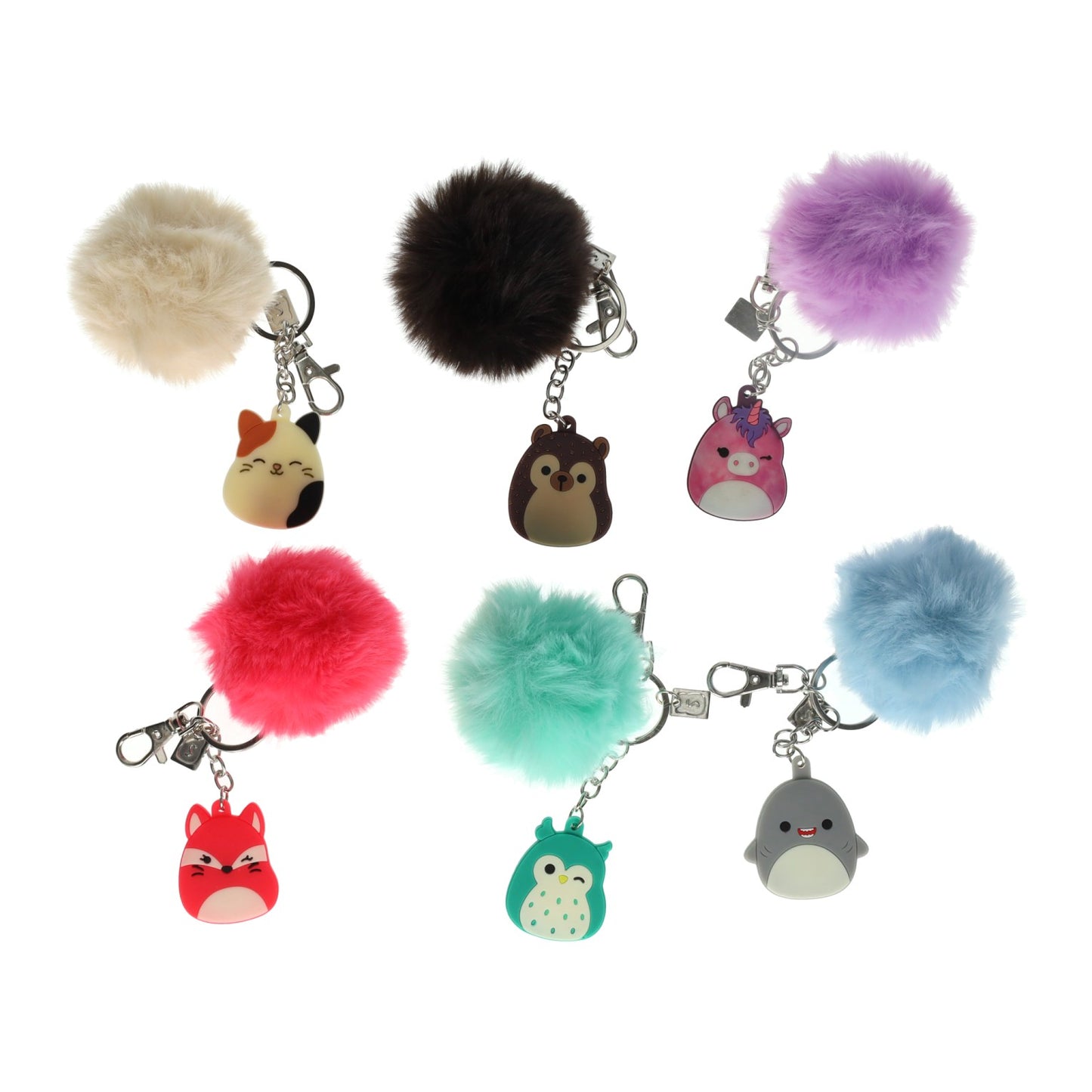 Squishmallows pompom sleutelhanger