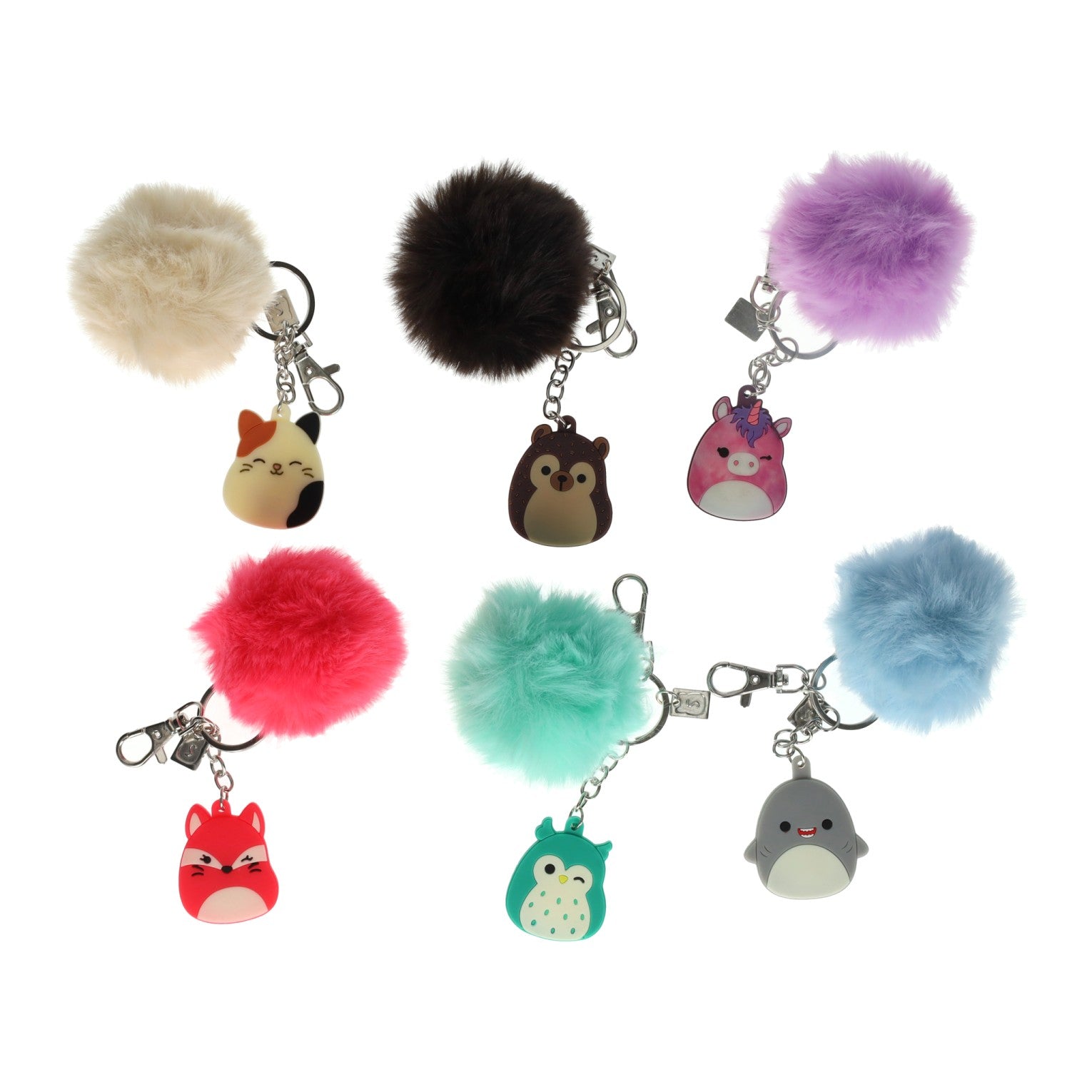 Squishmallows pompom sleutelhanger