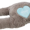 Trixie pluche luiaard grijs met heartbeat voor puppy