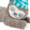 Trixie pluche luiaard grijs met heartbeat voor puppy