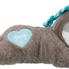 Trixie pluche luiaard grijs met heartbeat voor puppy