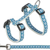 Trixie kattentuig met riem grijs blauw