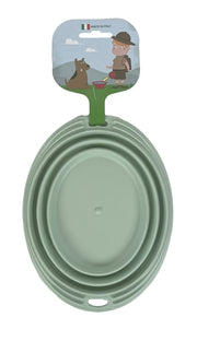 Happy pet Mad about pets voerbak drinkbak opvouwbaar salie groen - afbeelding 3
