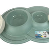 Happy pet Mad about pets voerbak drinkbak volcano dubbel salie groen