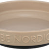 Trixie be nordic voerbak kat keramiek rubber taupe