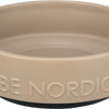 Trixie be nordic voerbak hond keramiek rubber taupe